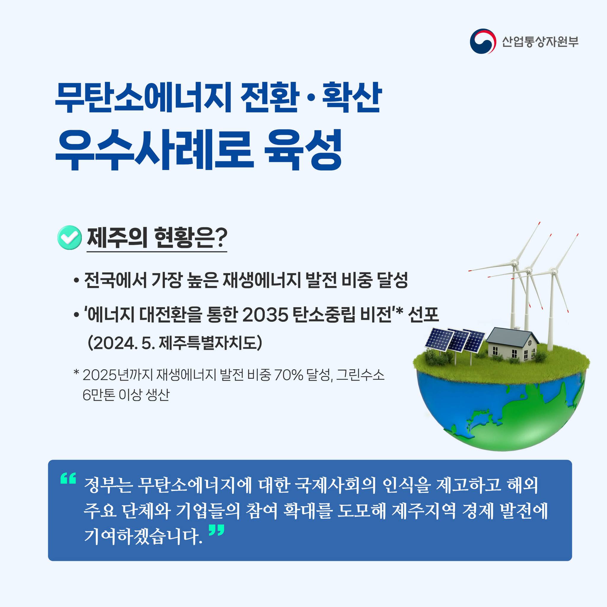 탄소 없는 에너지 선도도시, 제주