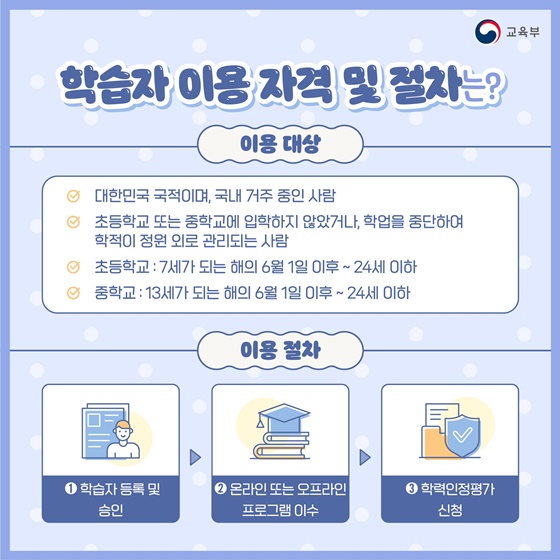 의무교육단계 미취학·학업중단학생을 위한 학습지원 사업 ‘꿈이음’