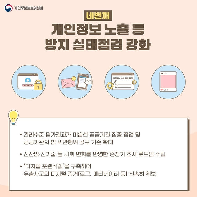 개인정보 노출·불법유통 대응 강화방안 발표