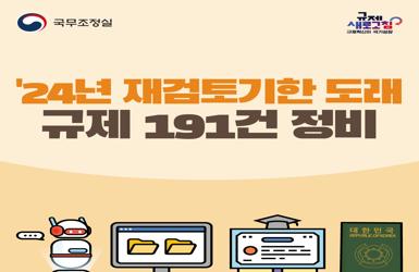 24년 재검토기한 도래규제 191건 정비