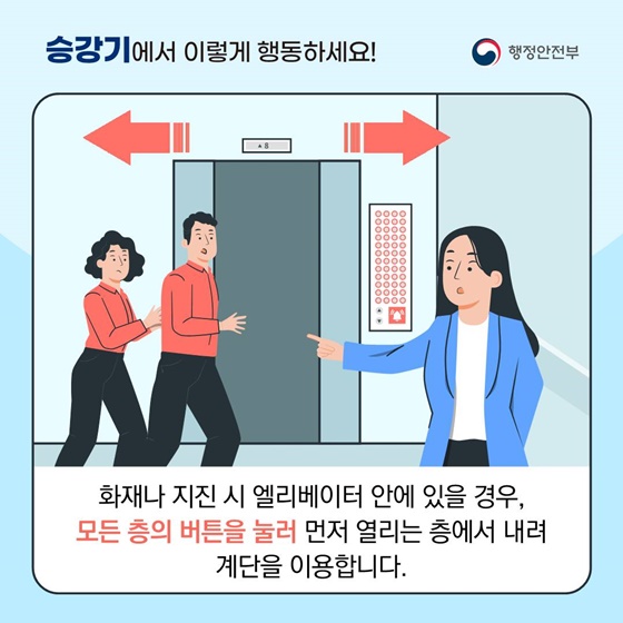 [국민행동요령] 승강기에서 이렇게 행동하세요!