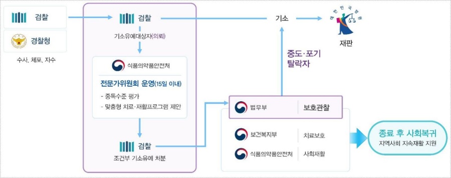 사법-치료-재활 연계모델 이미지.(제공=법무부)