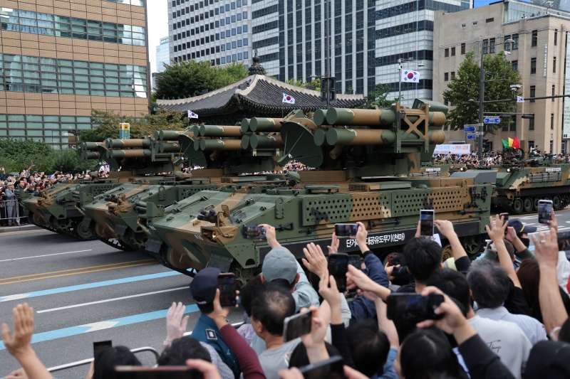 제76주년 국군의 날 시가행진 모습.(ⓒ뉴스1, 무단 전재-재배포 금지)