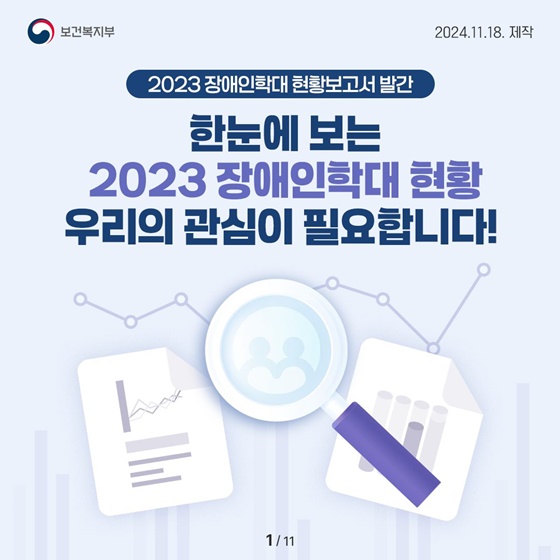 한눈에 보는 ‘2023년 장애인학대 현황보고서’