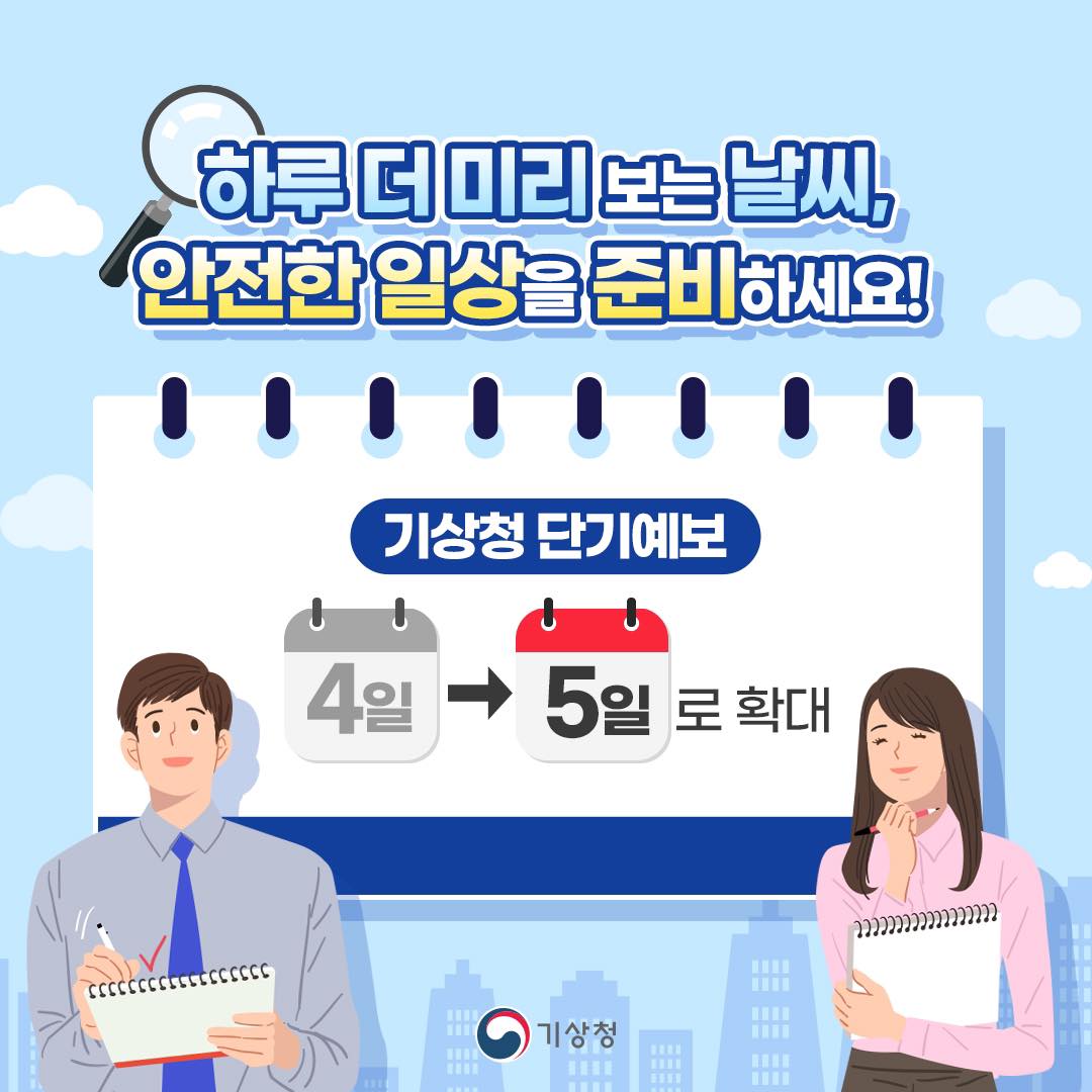 하루 더 미리보는 날씨, 안전한 일상을 준비하세요!