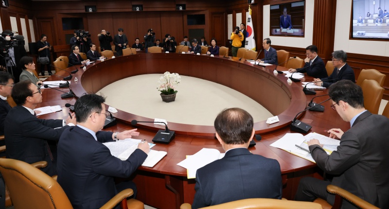 한덕수 국무총리가 5일 서울 종로구 정부서울청사에서 열린 국정현안관계장관회의에서 모두발언을 하고 있다.(ⓒ뉴스1, 무단 전재-재배포 금지)