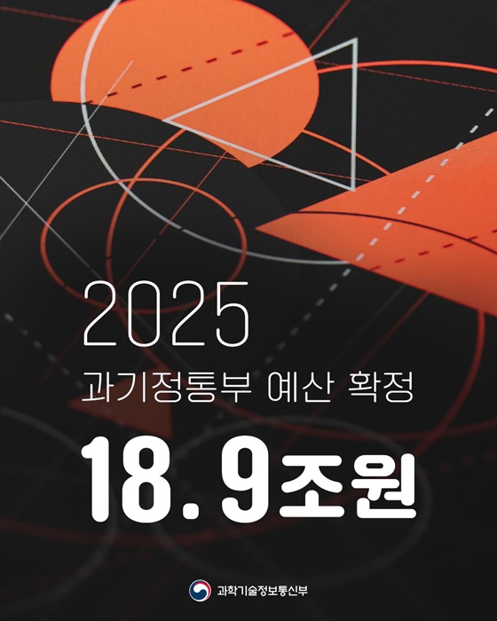 2025 과기정통부 예산 확정 18.9조 원