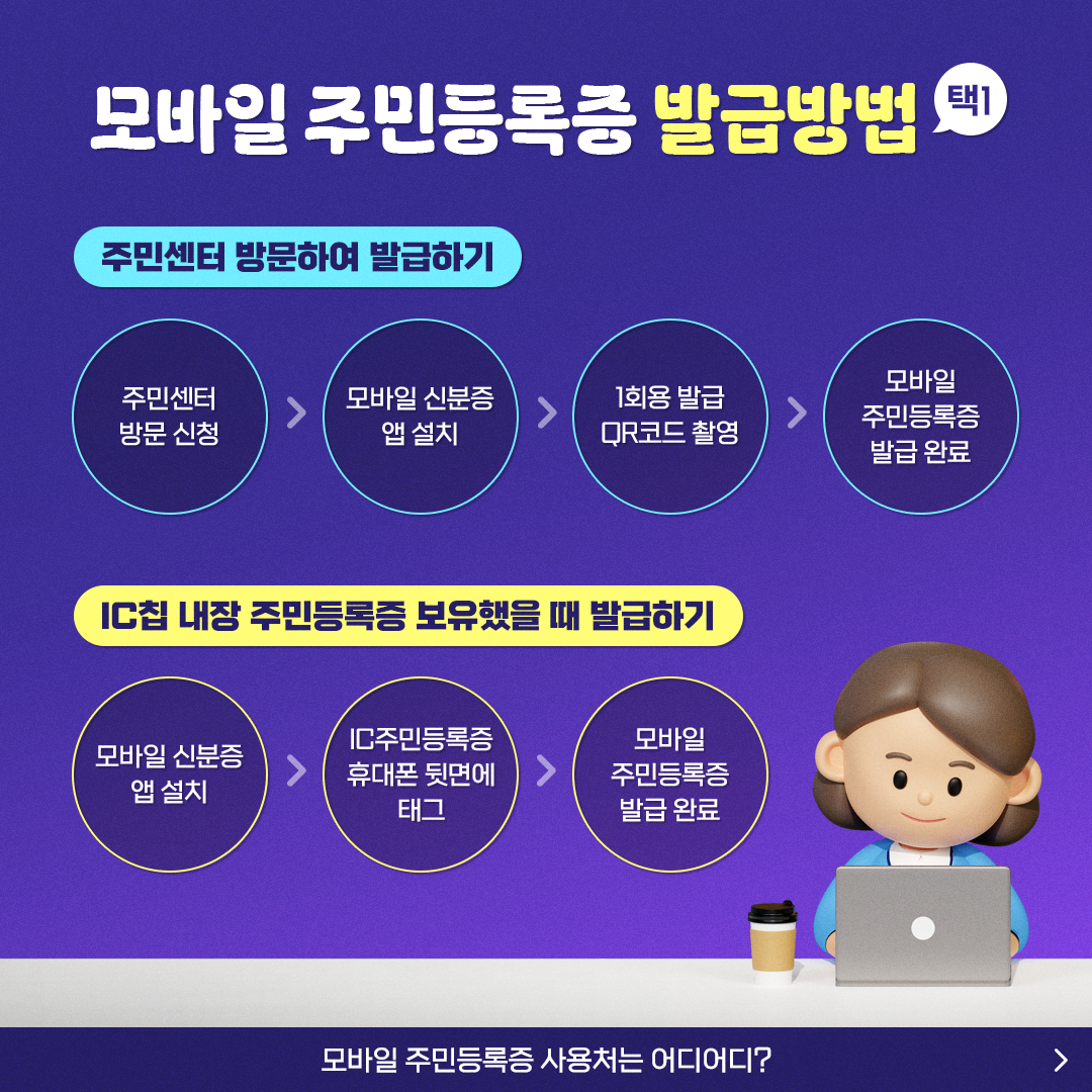 주민등록증을 스마트폰에 쏙~