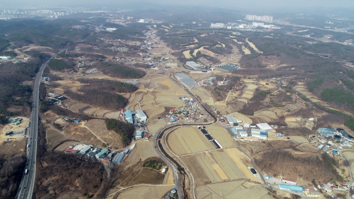 시스템 반도체 국가산업단지로 지정된 경기 용인시 처인구 남사읍 일대.(ⓒ뉴스1, 무단 전재-재배포 금지)