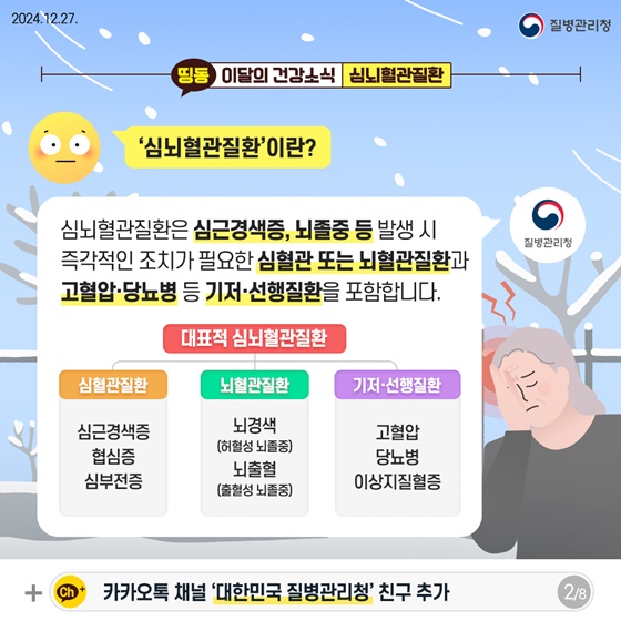 겨울철 심뇌혈관질환 예방법