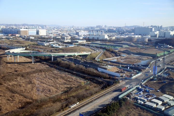 인천 제3연륙교 건설현장(인천경제청 제공).(ⓒ뉴스1, 무단 전재-재배포 금지)