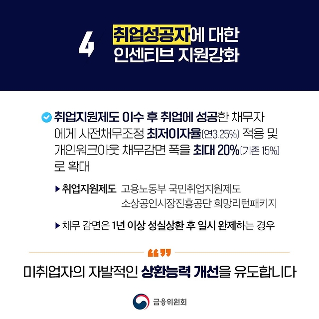 취약계층 맞춤형 채무조정 지원이 강화됩니다