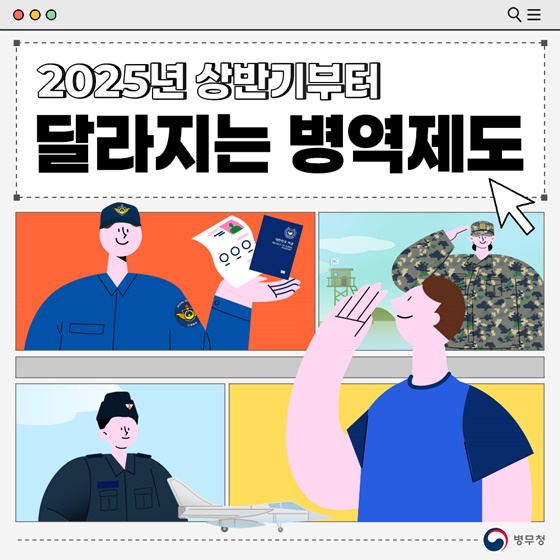 2025년 상반기부터 달라지는 병역제도