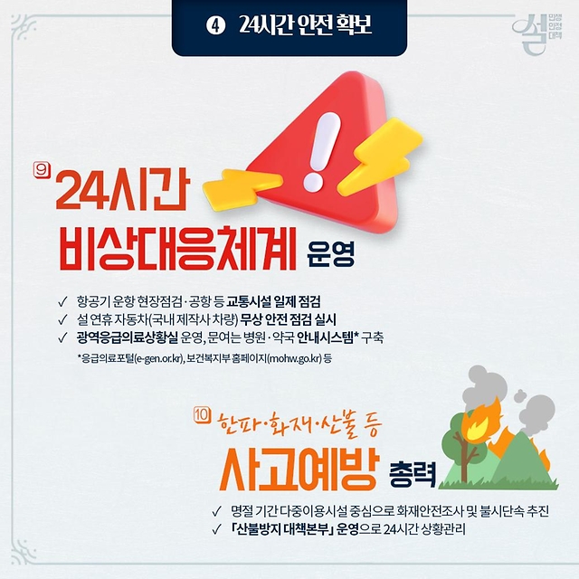  2025 설 명절 종합 대책 발표