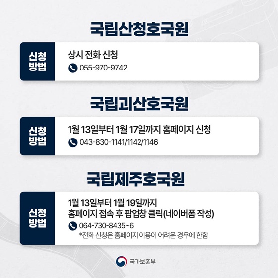 설맞이 국립묘지별 헌화·참배 사진전송 서비스