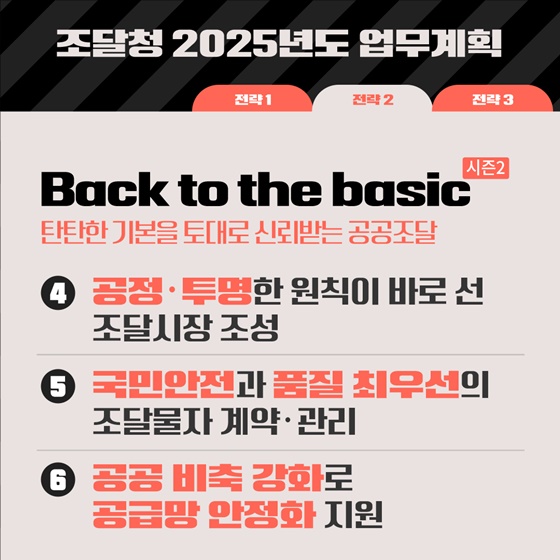 2025 조달청 업무계획