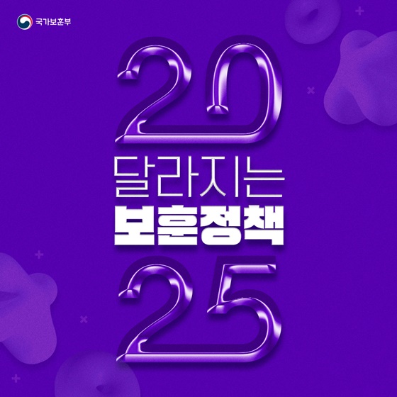 2025년, 새롭게 달라진 보훈정책