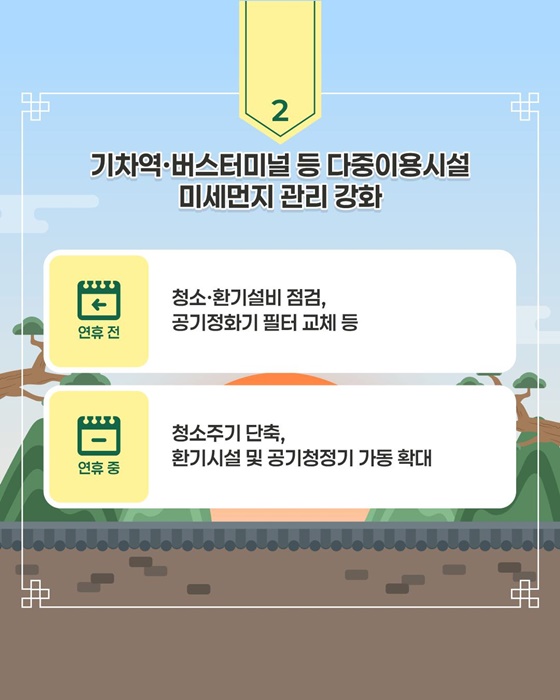 설 연휴 국민 안전·편의 관리에 만전을 기합니다