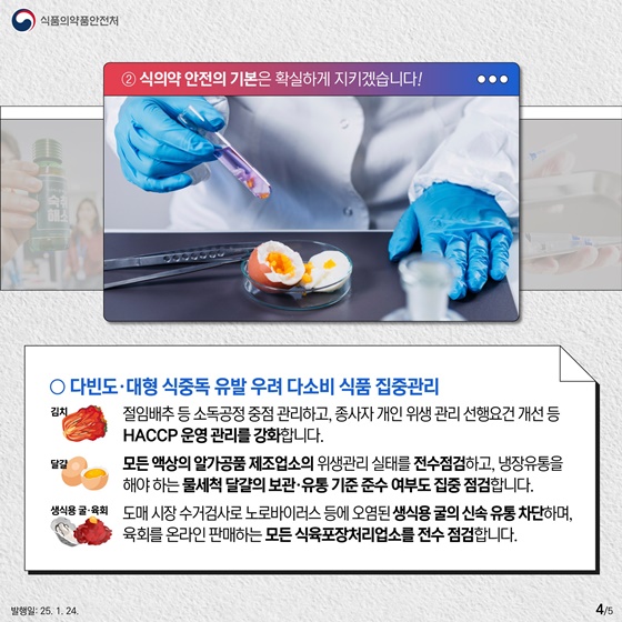 2025 식품의약품안전처 업무계획 ①