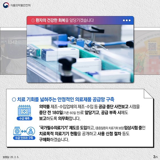 2025 식품의약품안전처 업무계획 ②