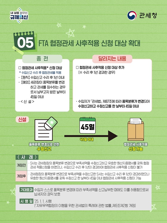 2025년 달라지는 관세행정