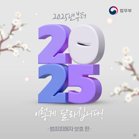 2025년부터 이렇게 달라집니다! ② 범죄피해자 보호 편