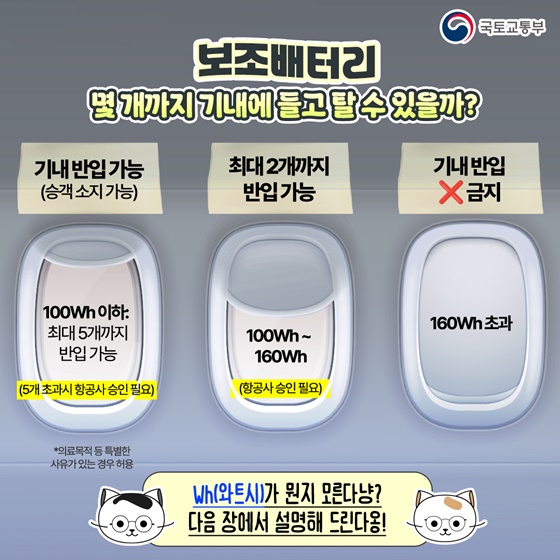 보조배터리 들고 탑승하다 공항 직원과 눈이 마주쳤을 때!