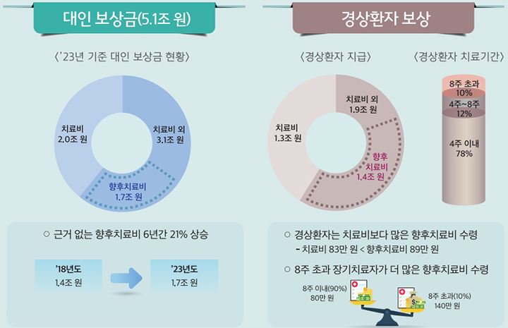 자동차보험 현황 (자세한 내용은 본문에 설명 있음)