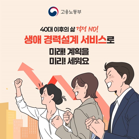 생애 경력설계 서비스로 미래 계획 미리 세워요!