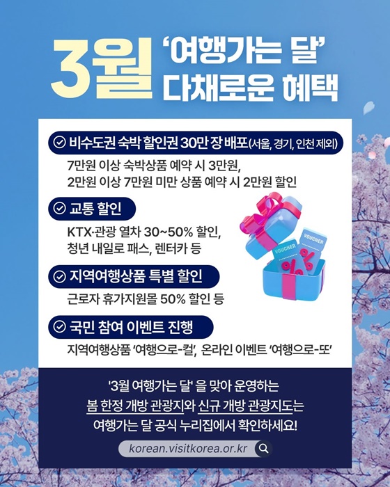 여행은 유행, 지역은 흥행! 3·4·5월 여행가는 봄