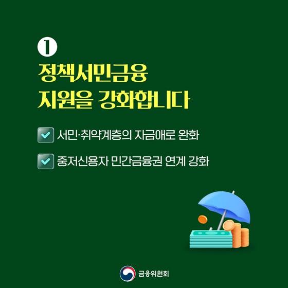 정책서민금융, 역대 최대 규모인 12조 원 수준 공급