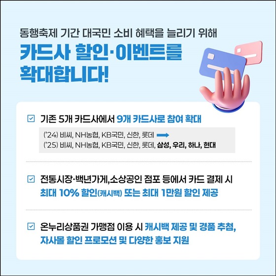 소상공인과 전통시장을 살리는 소비촉진 이벤트!