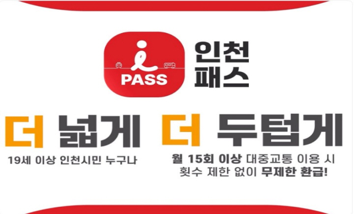 인천 패스 예시 사진 : 사진 출처 : K – 패스 누리집