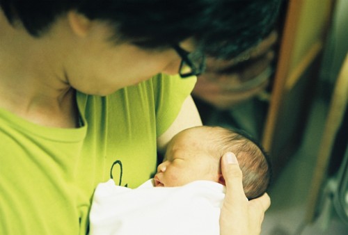 딸 수빈이가 태어나던 날, 이상우씨와 수빈이 (사진제공=이상우씨)