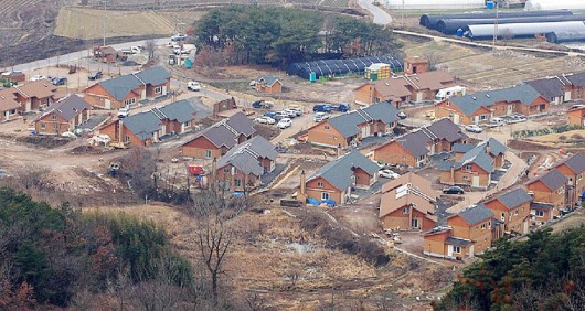 한국에너지관리공단으로부터 ‘그림홈 100만 가구 보급사업’ 대상으로 선정된 충남 부여군 석성면 증산5리 그린빌리지 전경.(사진=저작권자 (c) 연합뉴스. 무단전재-재배포금지) 