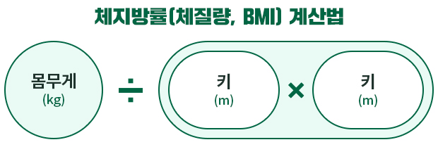 체질량지수 계산법