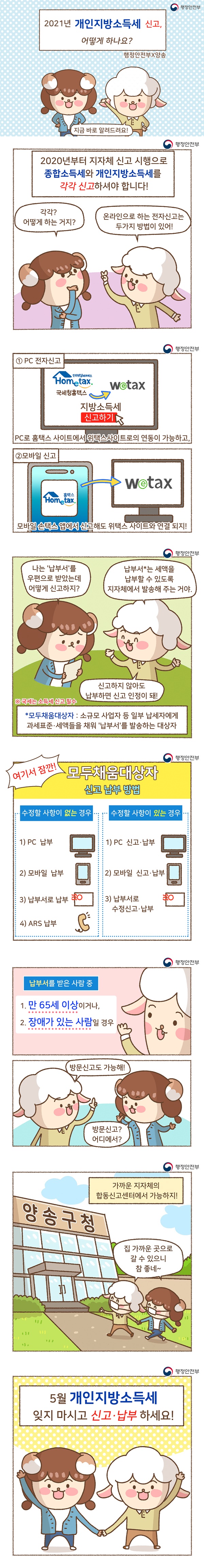 2021 개인지방소득세 신고 어떻게 하나요?