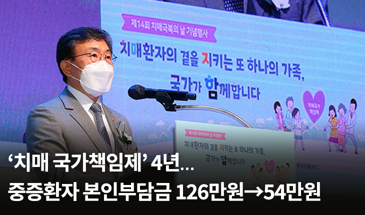 ‘치매 국가책임제’ 4년…중증환자 본인부담금 126만원→54만원