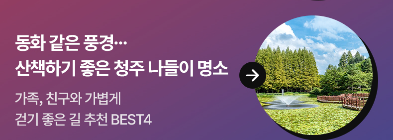 동화 같은 풍경…산책하기 좋은 청주 나들이 명소 - 가족, 친구와 가볍게 걷기 좋은 길 추천 BEST4