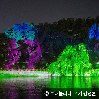 화려한 야경 미디어 파사드 공연- ⓒ 트래블리더 14기 박수빈