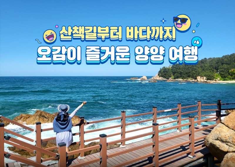 산책길부터 바다까지…오감이 즐거운 양양 여행